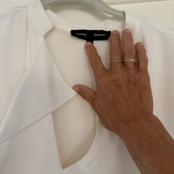 PROENZA SCHOULER WHITE DRESS- size 10. like BRAND NEW. wore ONCE. STUNNING. - Picture 6 of 16